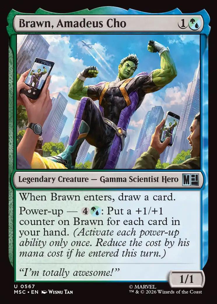 cards like brawn mtg Brawn, Amadeus Cho | Marvel Super Heroes Eternal-Legal