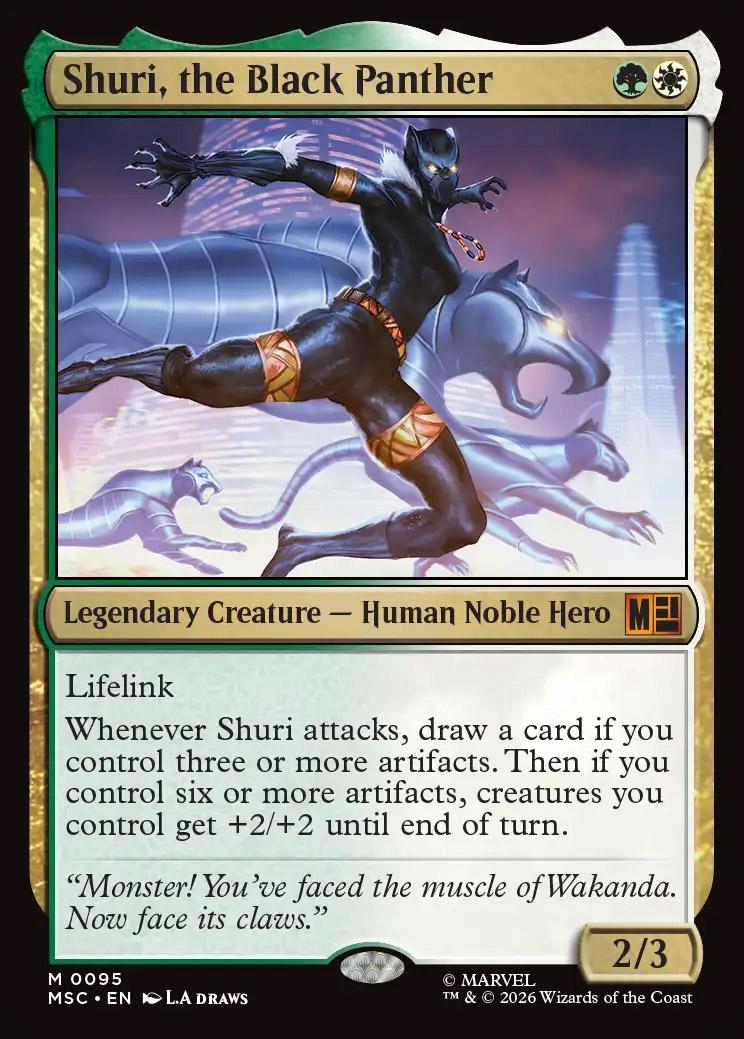 black panther mtg card Habit | Marvel Super Heroes Eternal-Legal If one or more +1/+1 counters are moved this way BLACK PANTHER, WAKANDAN KING Secret