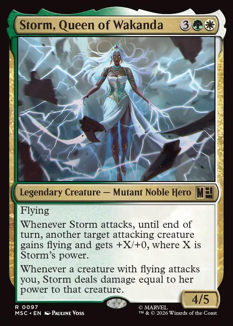 green storm cards mtg Storm, Queen of Wakanda (surge foil) or creature with flying. i built a mono green