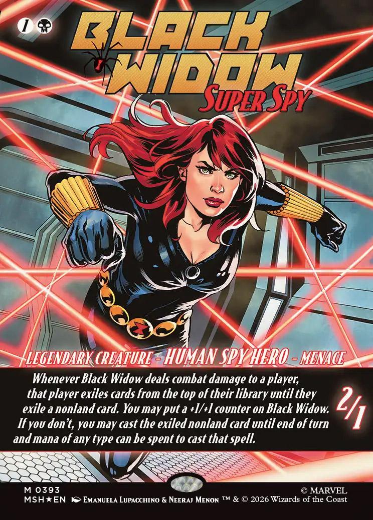 Black Widow, Super Spy | Marvel Super Heroes Variants Foil | Card