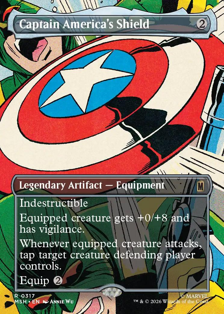 Marvel Super Heroes Variants Foil: Captain America's Shield (0317