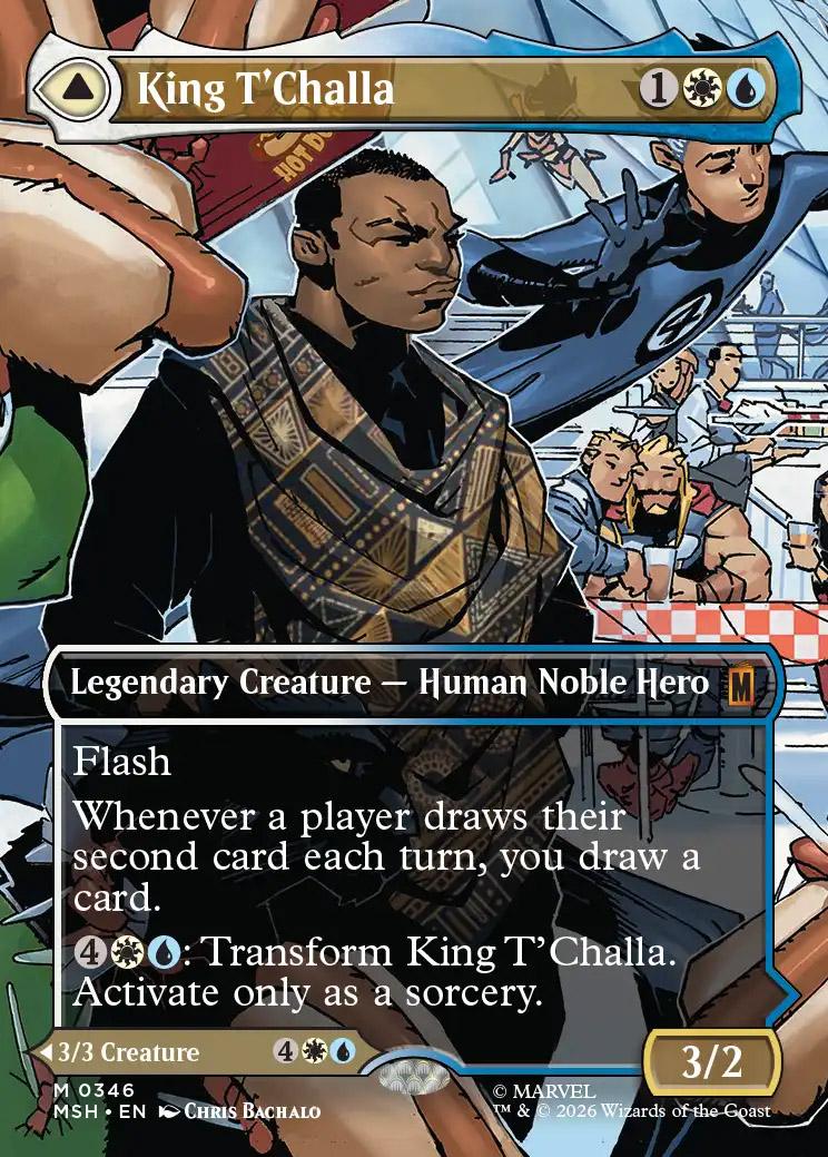 Marvel Civil War T'Challa ブラックパンサー　衣装カード King T'Challa | Marvel Super Heroes Variants Foil | Card Kingdom