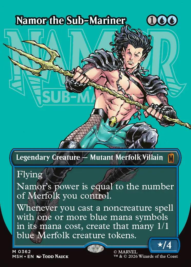 mtg サブマリナー、ネイモア　英1枚【foil】 Namor the Sub-Mariner | Marvel Super Heroes Variants Foil | Card