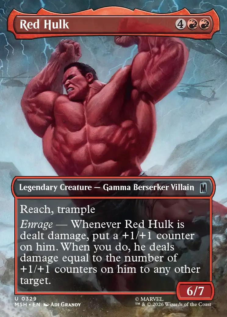 Red Hulk | Marvel Super Heroes Variants Foil | Card Kingdom