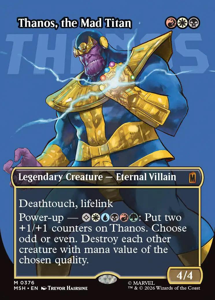 Thanos, the Mad Titan | Marvel Super Heroes Variants Foil | Card