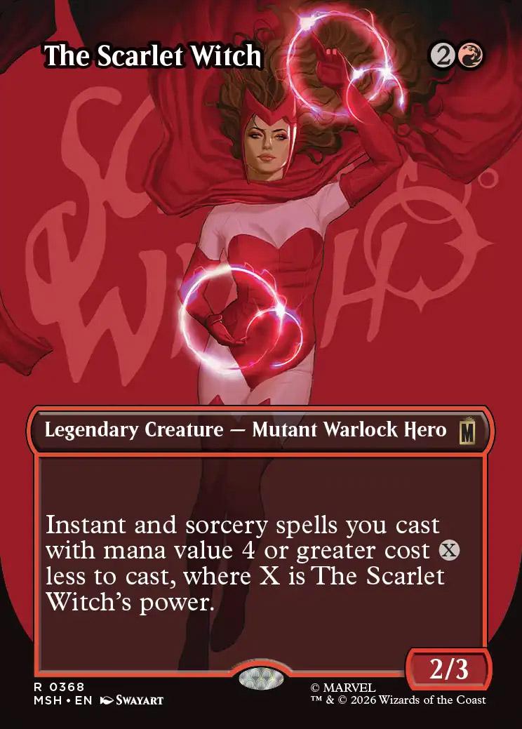 The Scarlet Witch | Marvel Super Heroes Variants Foil | Card Kingdom