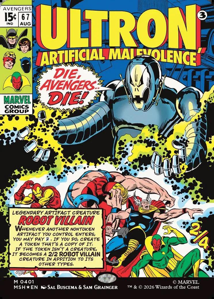 Ultron, Artificial Malevolence | Marvel Super Heroes Variants Foil