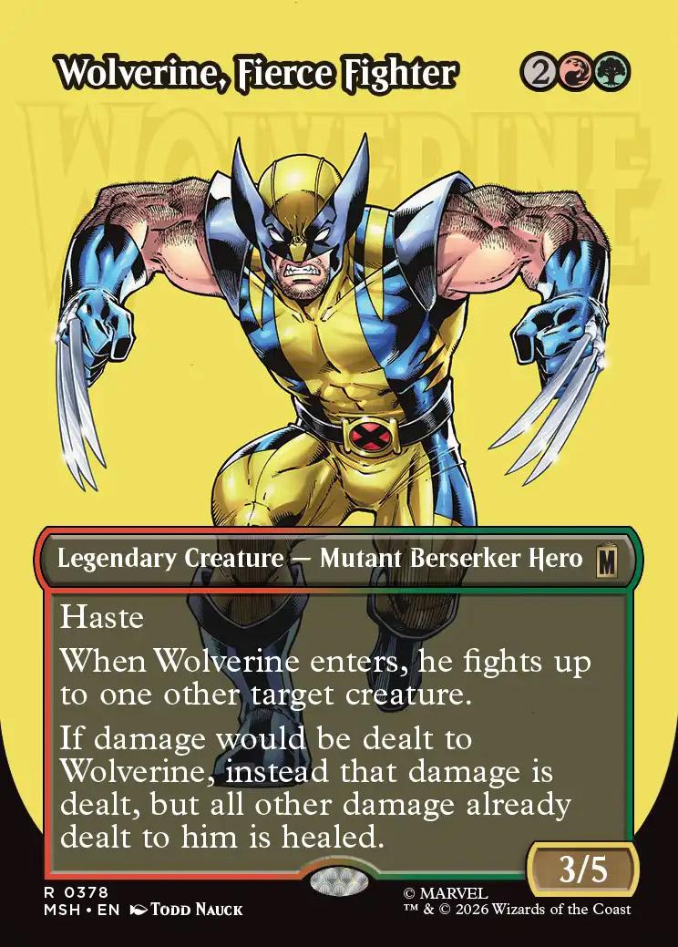 Wolverine, Fierce Fighter | Marvel Super Heroes Variants | Card
