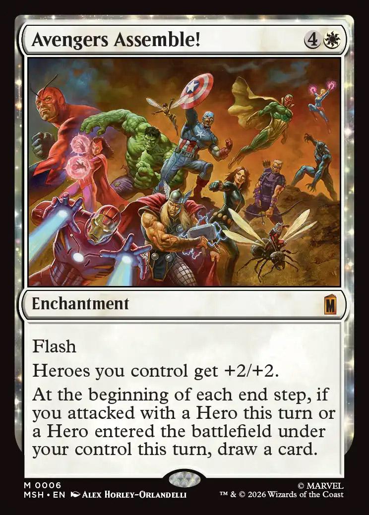 mtg avengers cards Assemble! | Marvel Super Heroes Catch — At the beginning of combat on your turn MTG Marvel Secret Lair Iron