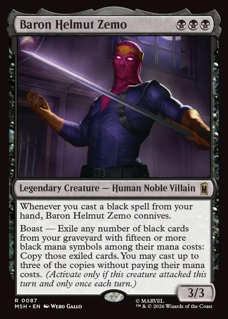 Baron Helmut Zemo | Marvel Super Heroes Foil | Card Kingdom
