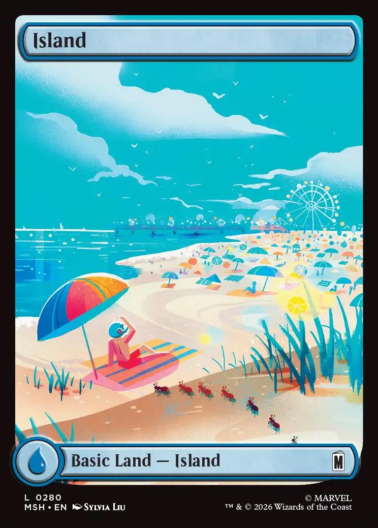 Island | Marvel Super Heroes Foil | Card Kingdom