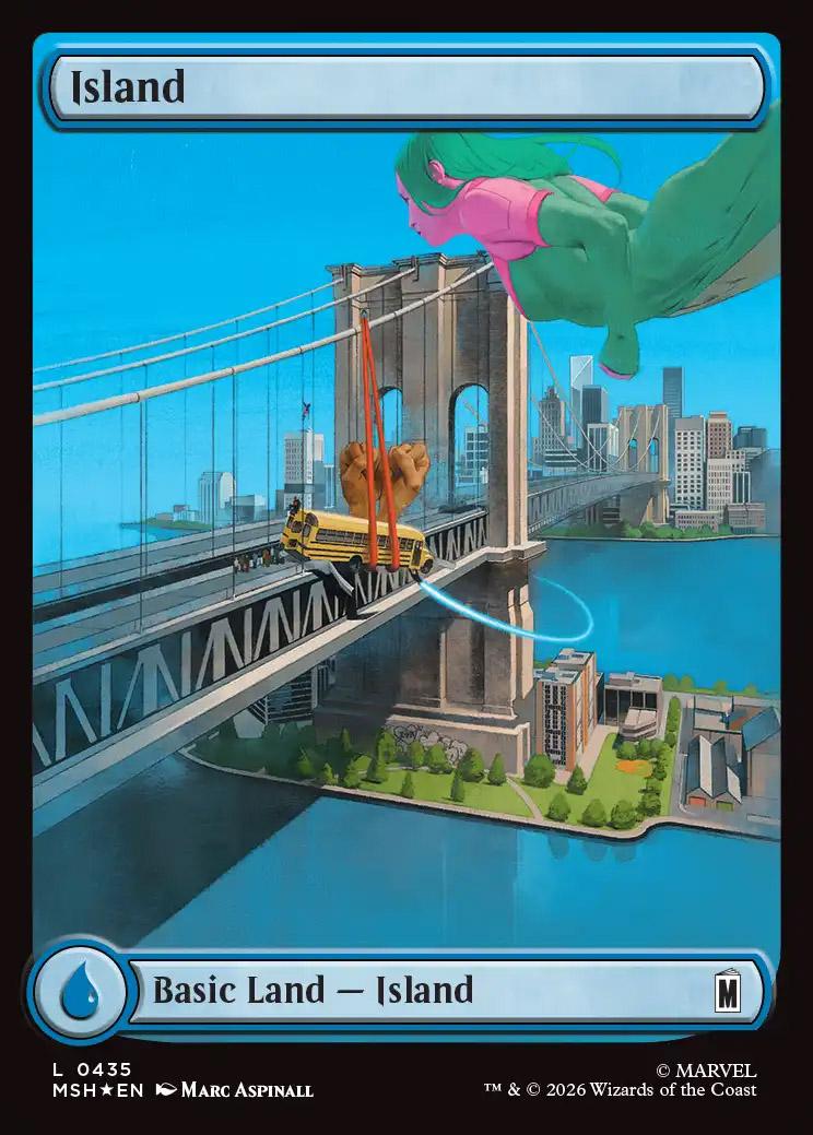 Island | Marvel Super Heroes Foil | Card Kingdom