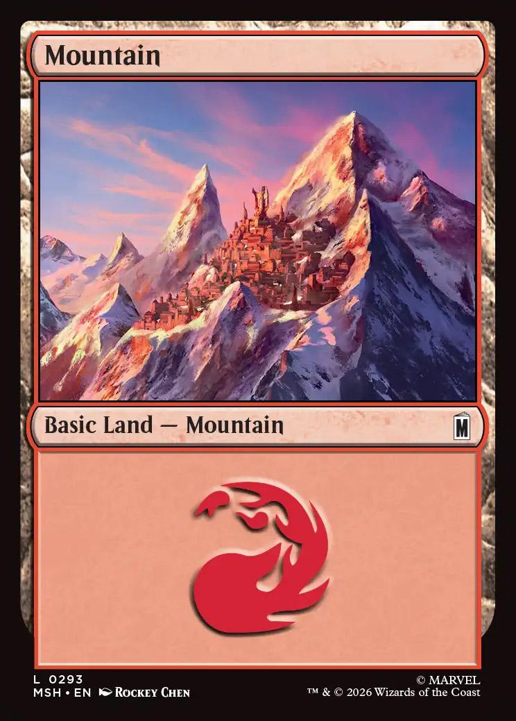 Marvel Super Heroes Foil: Mountain (0293)