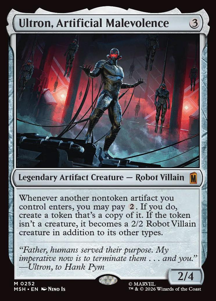 Ultron, Artificial Malevolence | Marvel Super Heroes Foil | Card