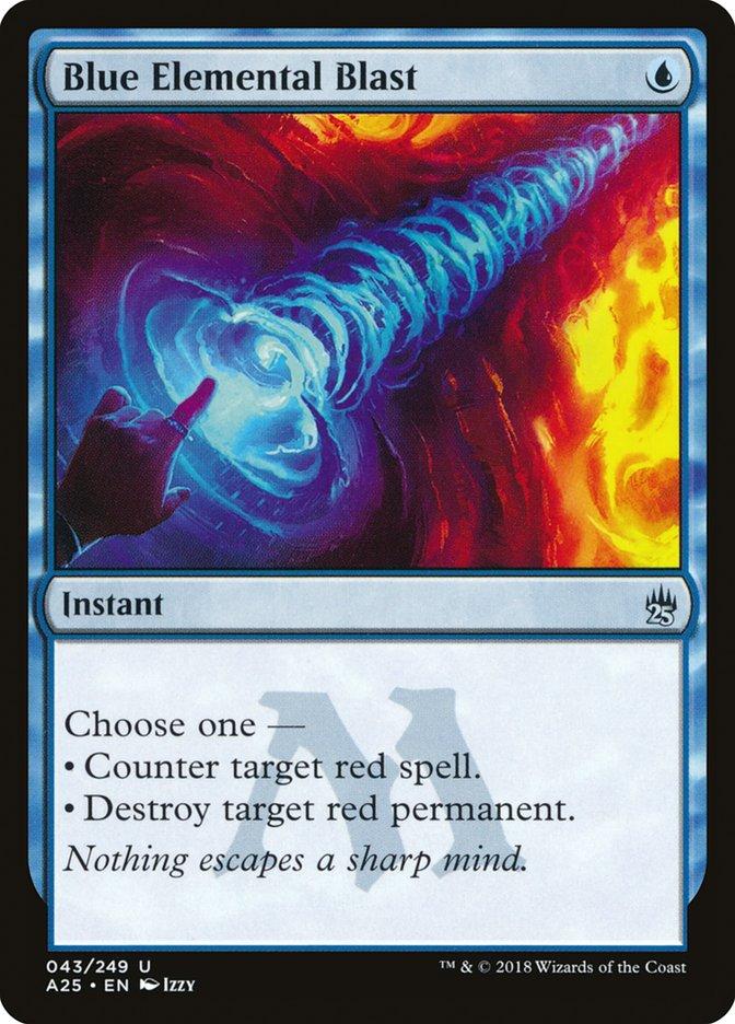 Blue Elemental Blast | Masters 25 Foil | Card Kingdom