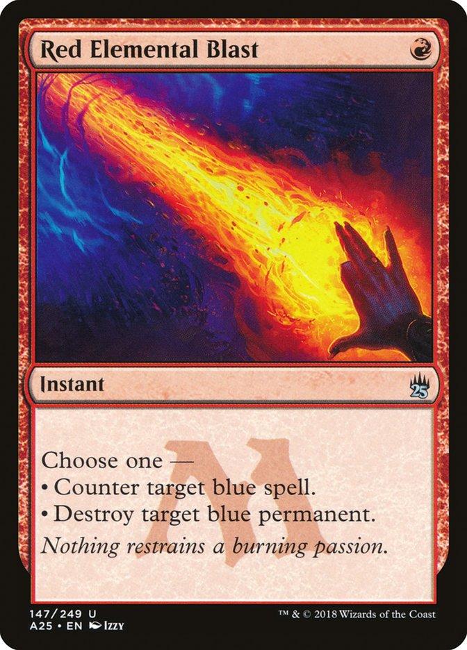 Red Elemental Blast | Masters 25 Foil | Card Kingdom