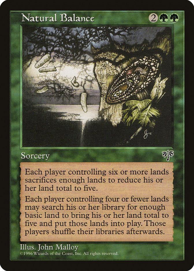 mtg balance card Off | Cards If target opponent has more cards in hand than you Natural Balance | Mirage |