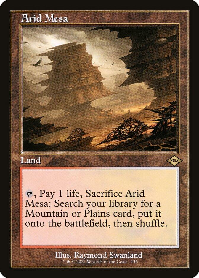 MTG 乾燥台地/Arid Mesa EXP foil arid-mesa-foil-etched-retro-