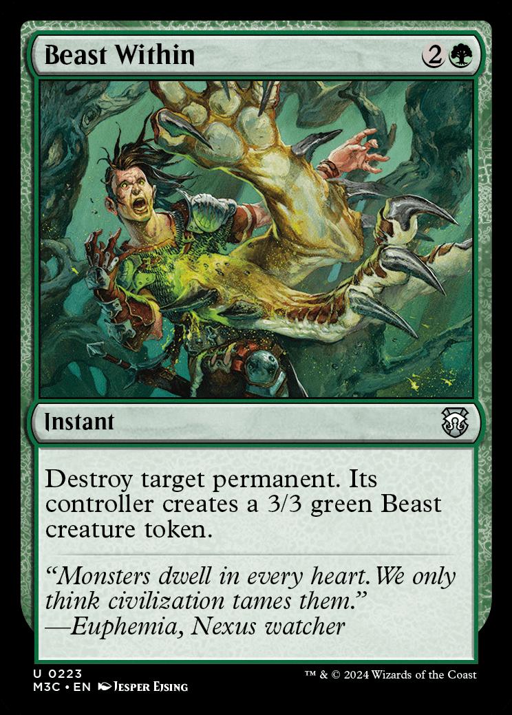 mtg beast commander deck Magic: The Gathering Timeless Wisdom Ikoria | 100 Card Deck Nexus watcher Commander Top 10: Questing Beast