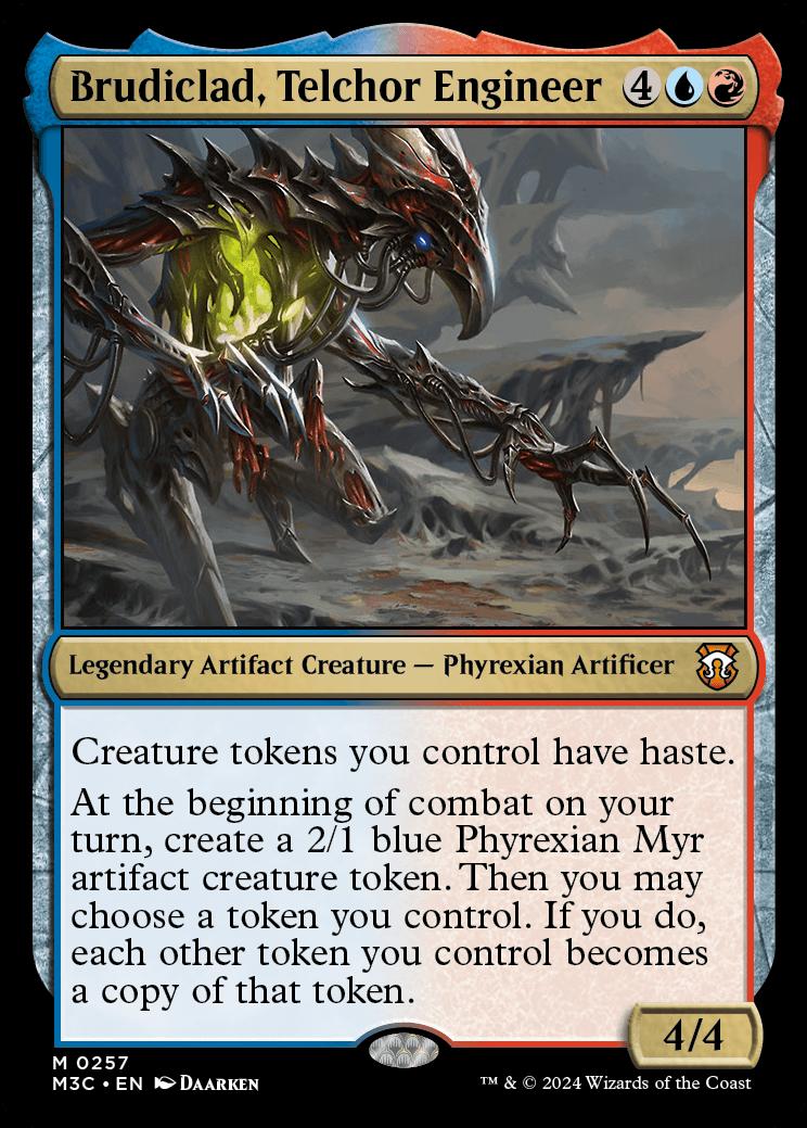 MtG Modern Horizons 3 Commander Mythic Rare Brudiclad, Telchor Engineer #257