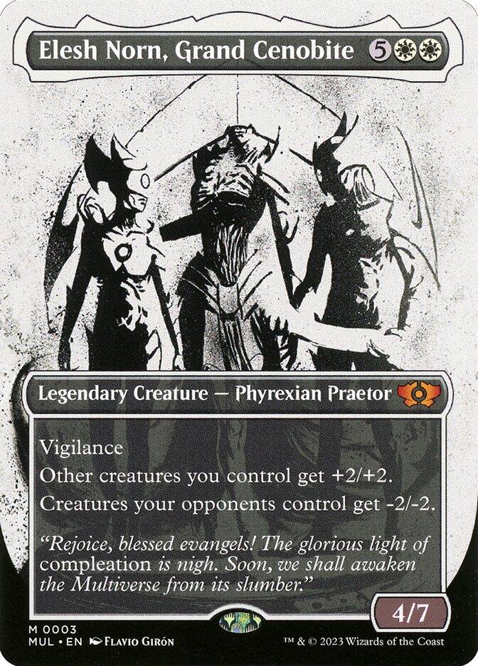 elesh norn mtg card Norn, Mother of Machines Magic the Gathering Proxy III Destroy all other permanents except for artifacts Magic the Gathering March of