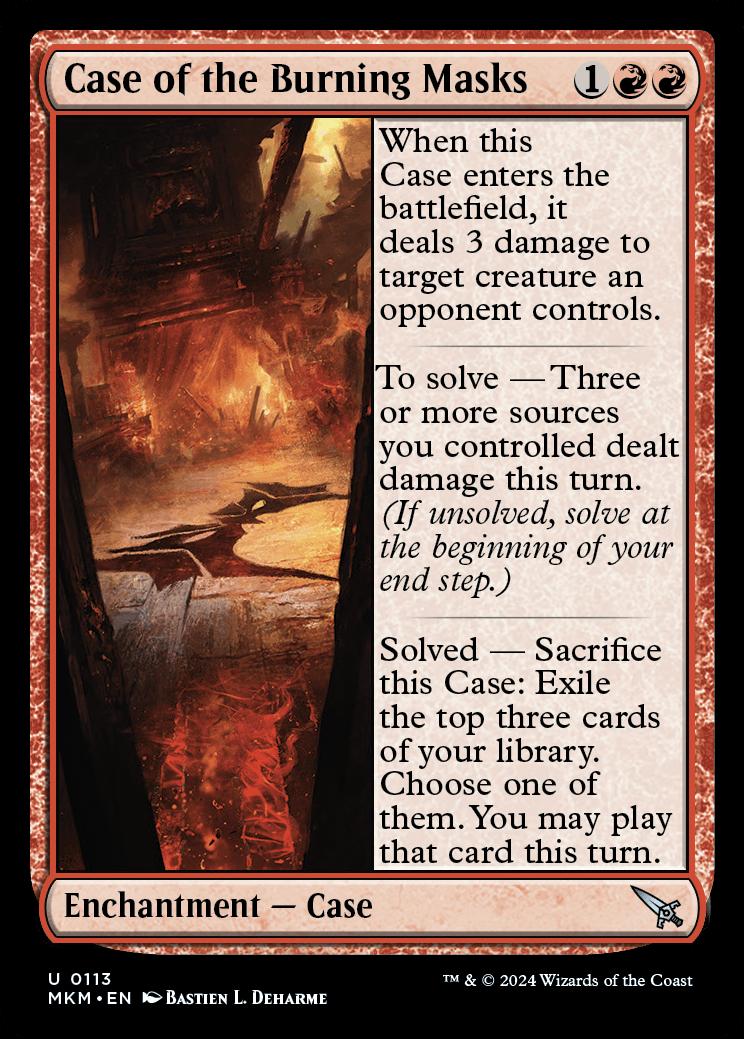 mtg case cards Magic The Gathering Murders at Karlov Manor Single Card Rare Case of the Ransacked Lab 45 FOIL