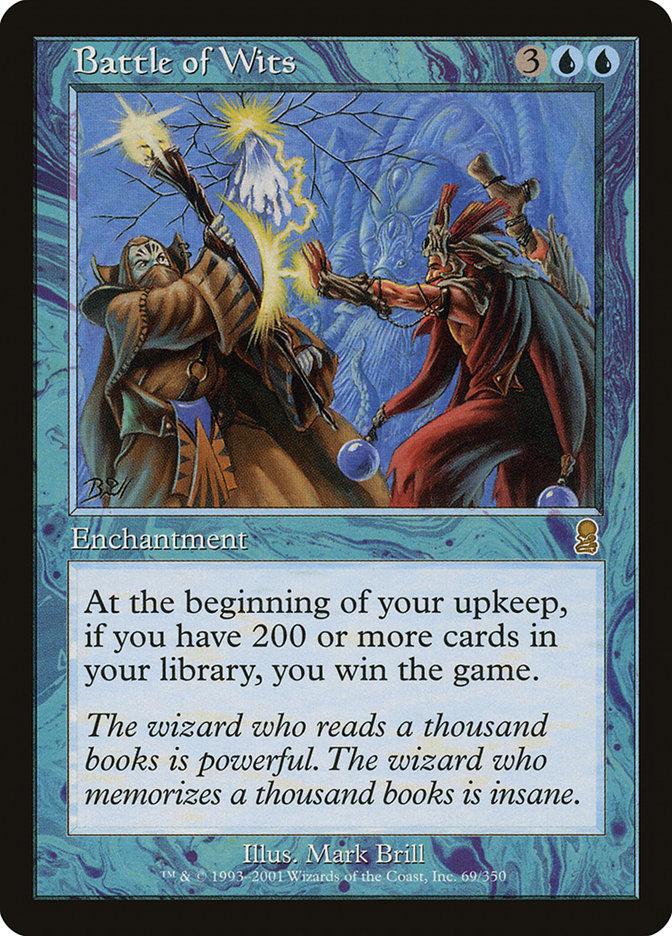 mtg if you have 200 cards Battle of Wits [Odyssey] Lightly Played