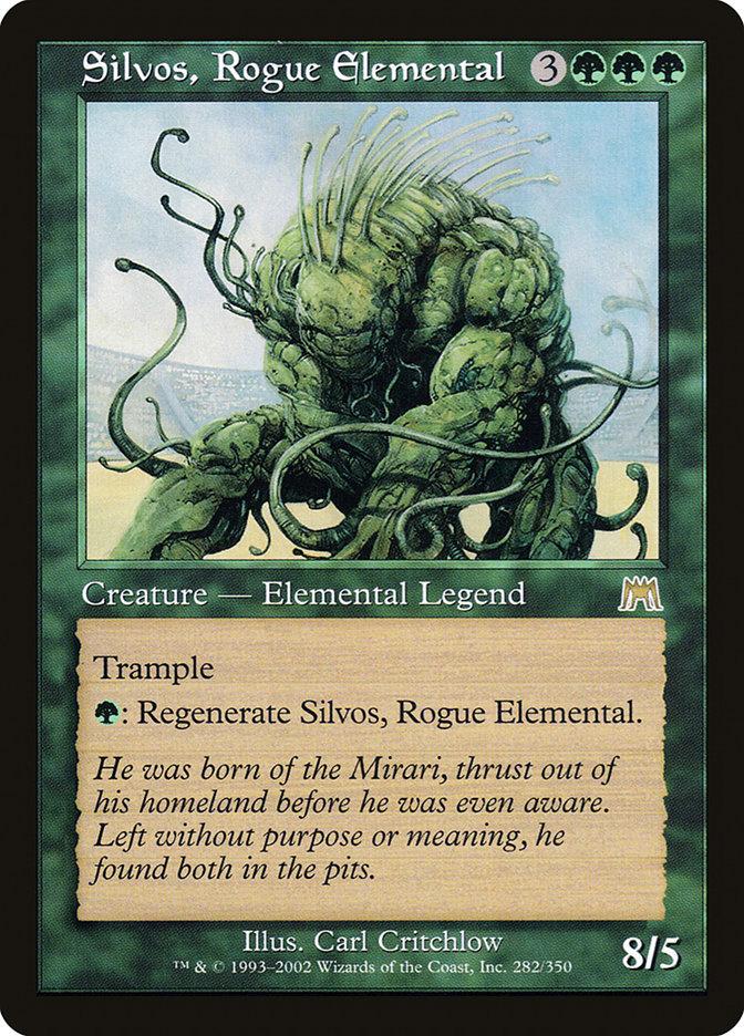 MtG Trading Card Game Eternal Masters Rare Silvos, Rogue Elemental #186