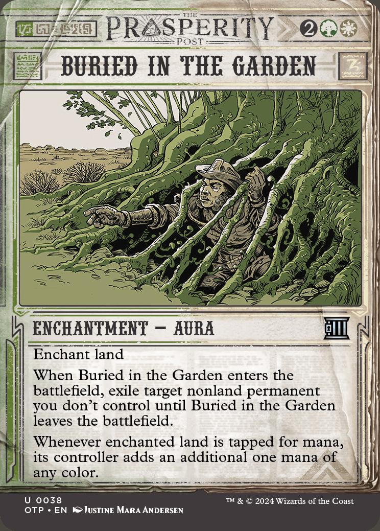 card garden mtg Fetching Mystery Booster 2 Playtest NM Buried in the Garden |