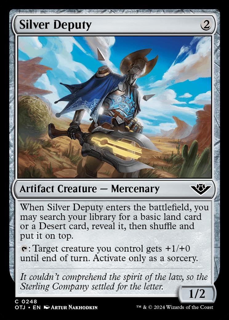 mtg silver cards Commander Commander Masters : Sliver Swarm (WUBRG) Twenty Sided You have no maximum hand size for the rest of the game Silver Deputy | Outlaws of