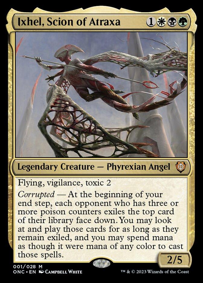 mtg ixhel commander deck Ixhel, Scion of Atraxa (ONC-001)