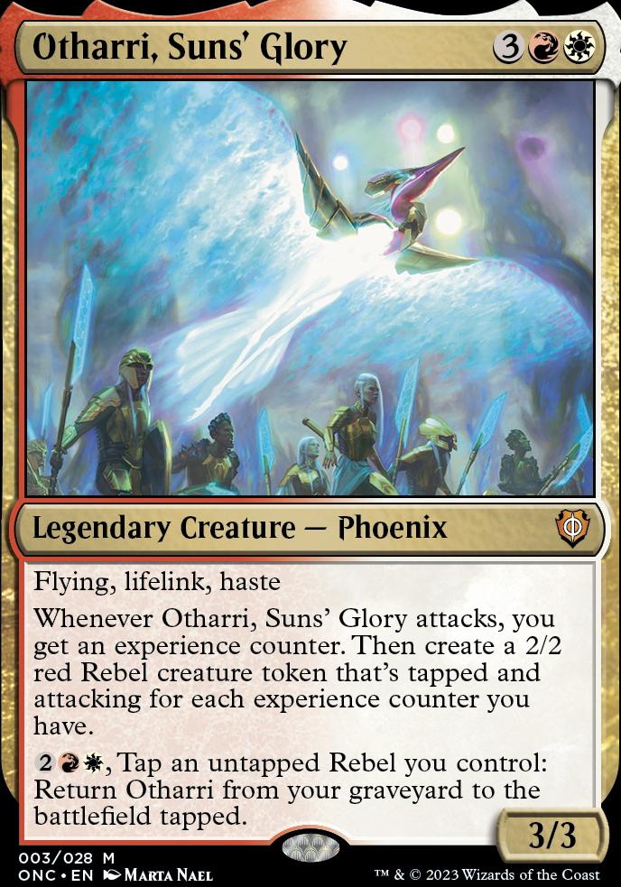 mtg one commander decks Magic the Gathering Phyrexia: All Will Be One Commander Mythic Rare Otharri, Suns' Glory #39 [Extended Art]