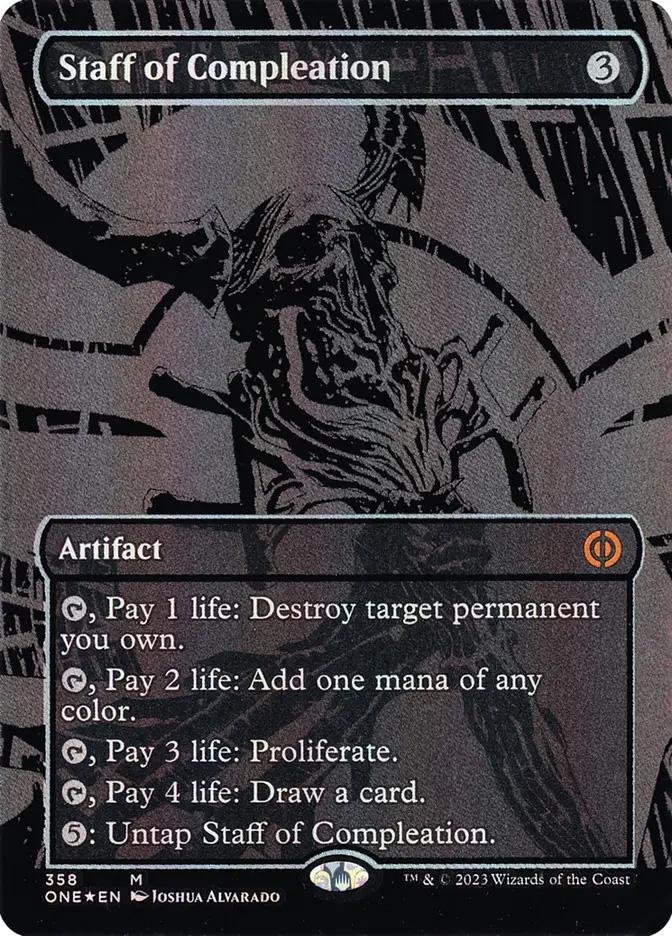 mtg oil cards Fishliver [Chronicles]  The Nerdporium All Will Be One (ONE) #358 Illustrated by Joshua Alvarado Magic Magic the Gathering Phyrexia: All