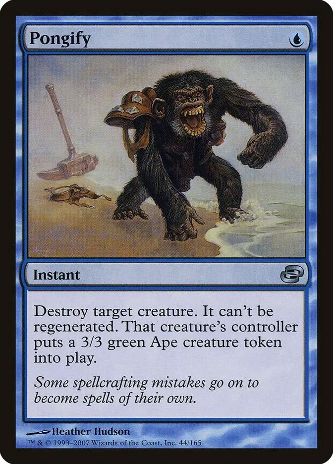mtg cards like pongify Altered Art Does Pongify stop fight trigger?