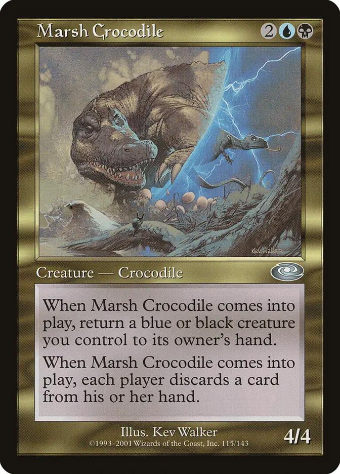 crocodile mtg cards Magic THE Gathering [181] WAR OF THE SPARK Single Card Some roads are paved with bad intentions. Injector Crocodile - Foil (March