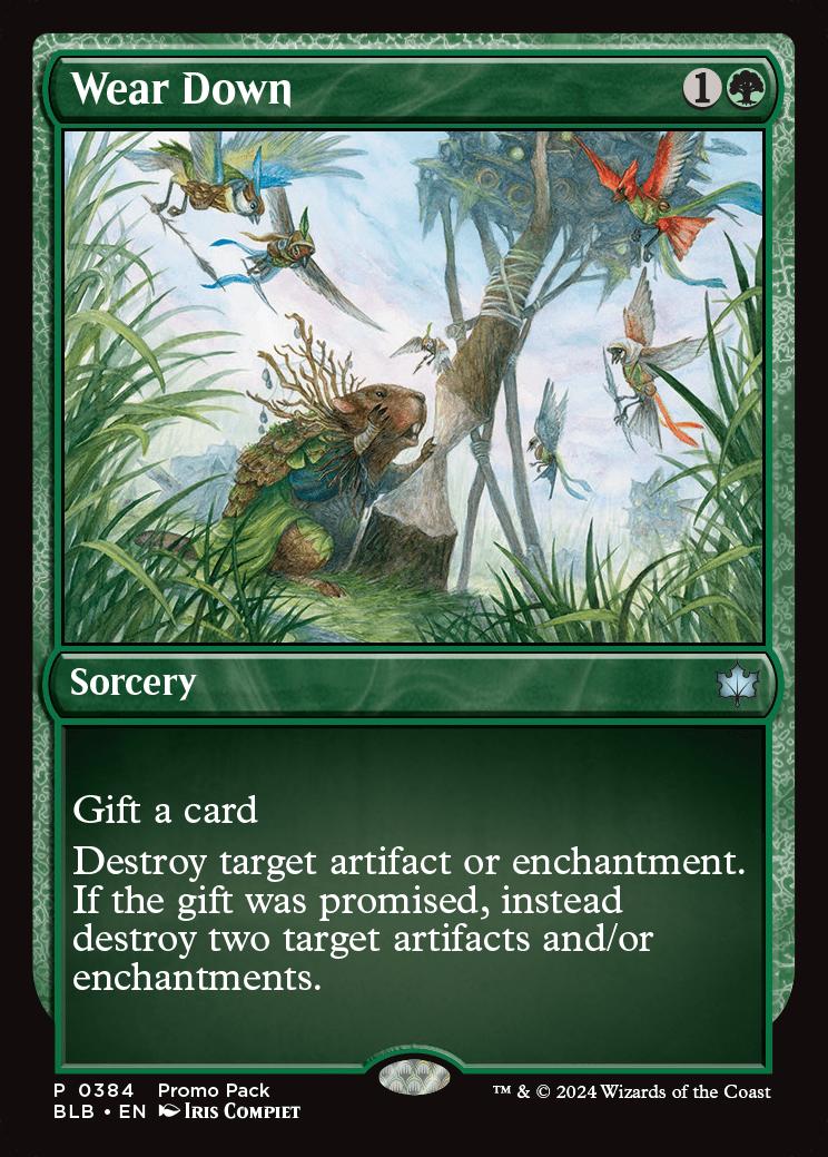 mtg promo pack cards Packs you may copy it Wear Down [Bloomburrow Promos]