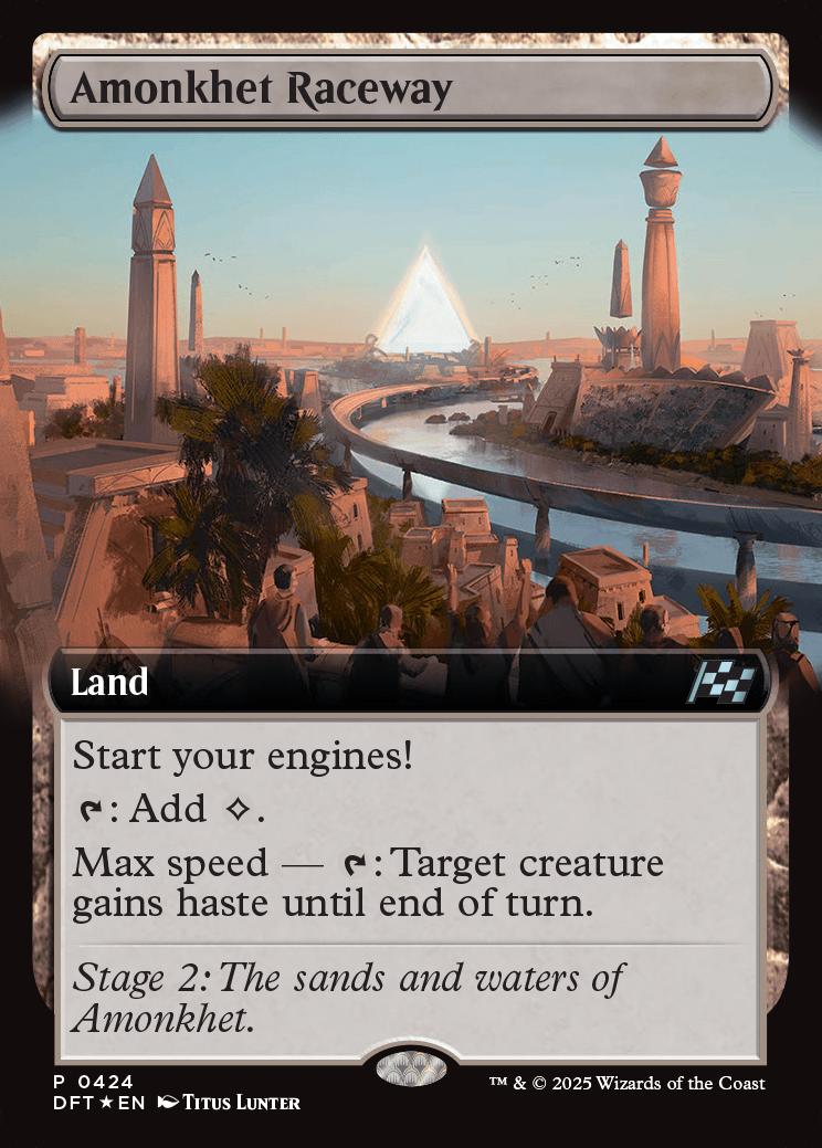mtg amonkhet lottery cards Booster Pack (If you have no speed Amonkhet Raceway (foil) (extended art)