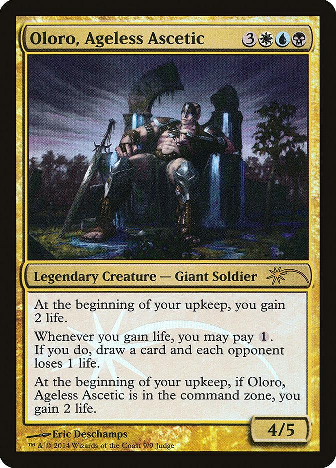 Oloro, Ageless Ascetic [Judge Gift Cards 2014] Heavily Played Foil
