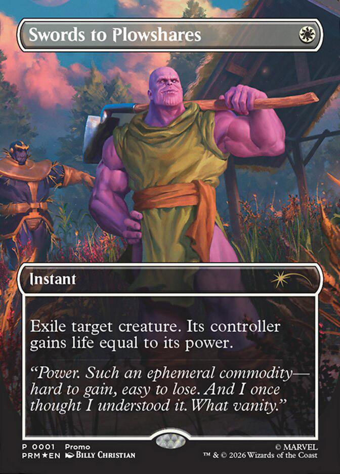 マジック：ザ・ギャザリング MTG Swords to Plowshares Marvel Promo Swords to Plowshares | Promotional | Card Kingdom