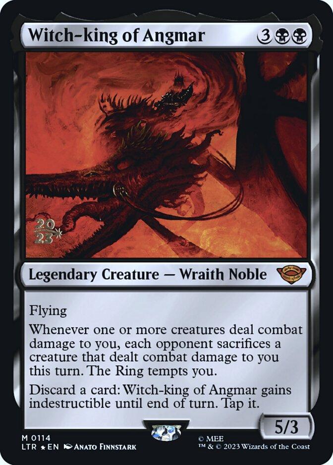 flight of the witch king mtg cards Magic: Gathering The Lord the Rings: Tales of Middle Earth - of the Witch-King Scene Box including the Serialized Elven Witch-King of Angmar (foil)