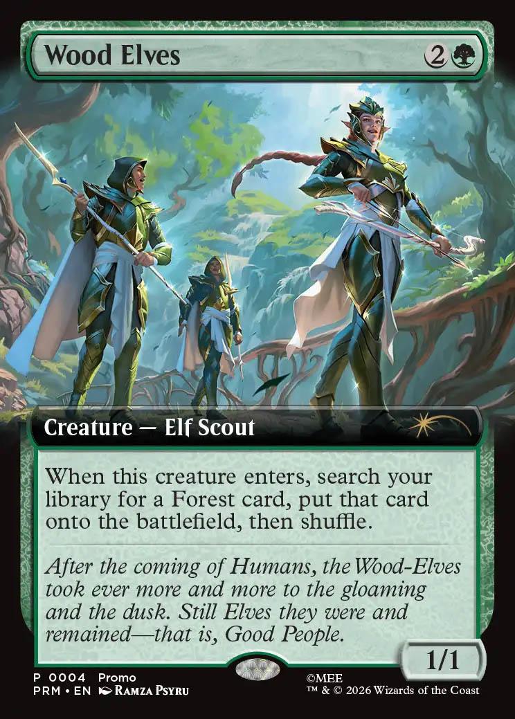MTG FOIL ショーダウン 優勝プロモ ウッド・エルフ Wood Elves Wood Elves | Promotional | Card Kingdom