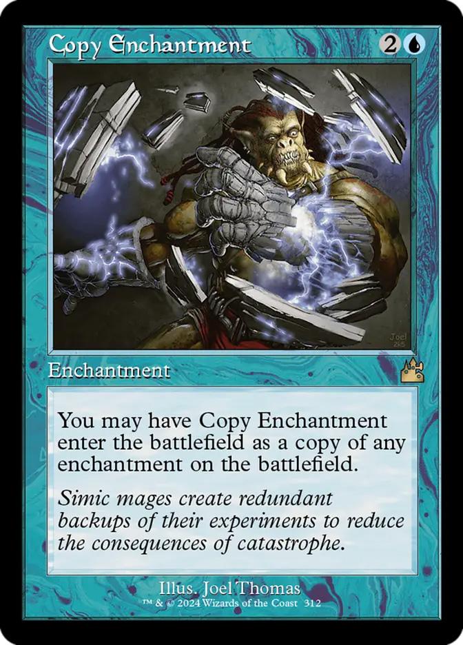 cards that copy enchantments mtg Artifact Simic mages create redundant backups of their experiments to reduce the consequences of catastrophe. Magic The Gathering Revised Single