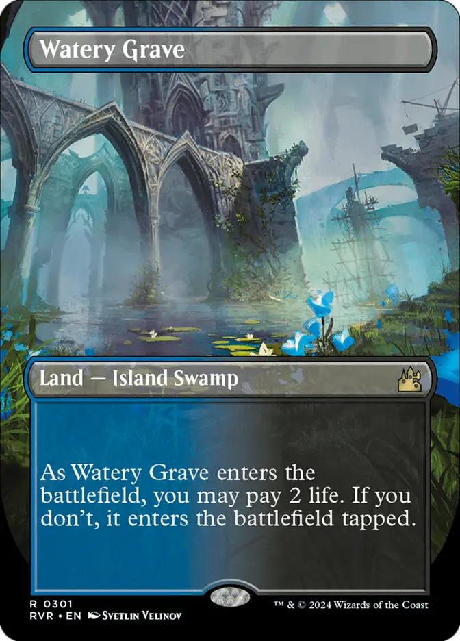 MTG 湿った墓　Watery Grave Unfinity 通常Foil Watery Grave | Ravnica Remastered Variants Foil | Card Kingdom