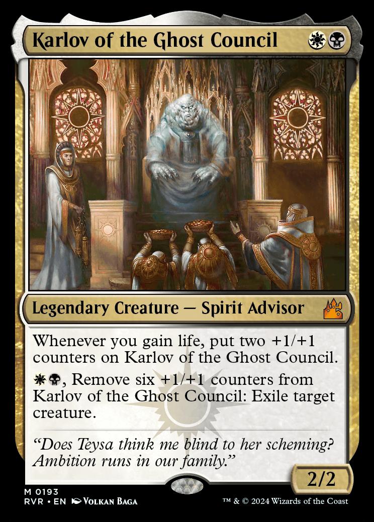 mtg karlov card list Long Goodbye [Murders at Manor] Ambition runs in our family. Karlov of the Ghost Council