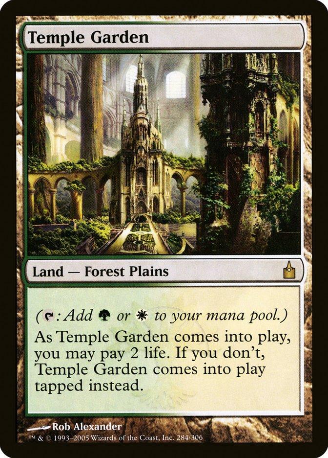 寺院の庭/Temple Garden RAV 英語版 foil MTG Temple Garden | Ravnica Foil | Modern | Card Kingdom