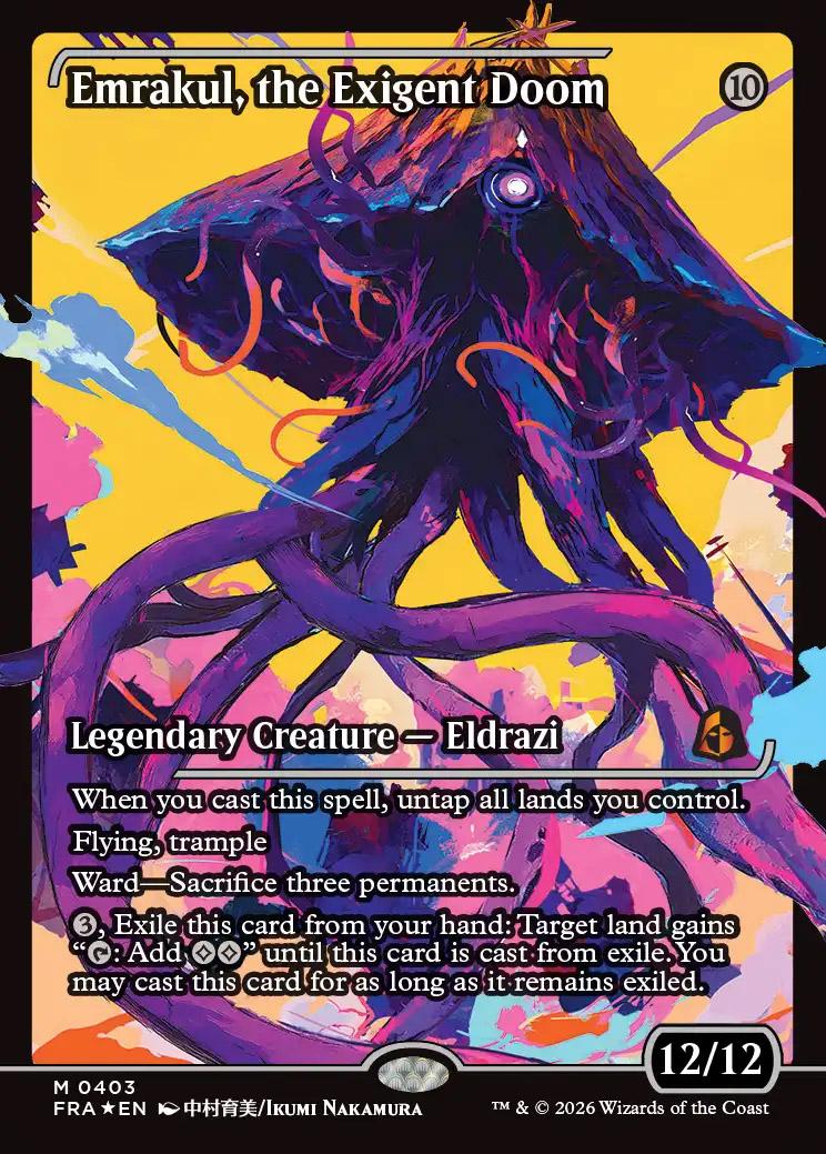 Reality Fracture Variants Foil: Emrakul, the Exigent Doom (0403