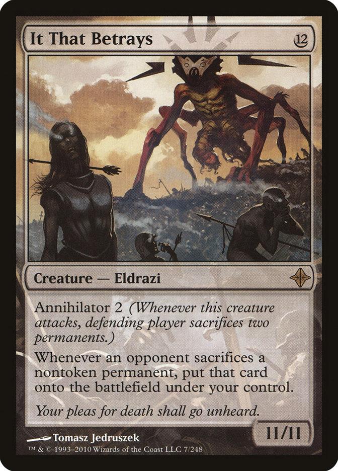 mtg cards with annihilator Magic the Gathering Rise of the Eldrazi Rare It That Betrays #7 each opponent loses 1 life. Ultron, Artificial Malevolence (Commander) -