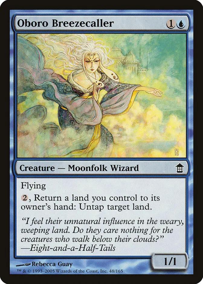 foil Oboro Breezecaller オボロの微風呼び 英語 Oboro Breezecaller | Saviors of Kamigawa Foil | Modern | Card Kingdom