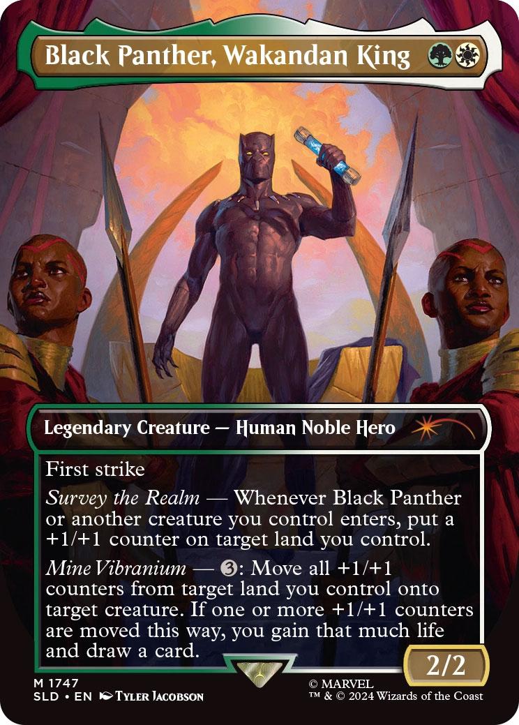 black panther mtg card Mtg: Secret Lair Marvel