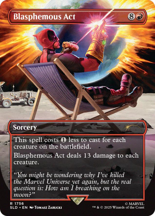 blasphemous act mtg card [Commander Masters]  TokenMTG and death is no longer sanctuary from anything Blasphemous Act | Secret Lair